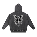 Guardian Angel Washed Ultra Oversized Hoodie