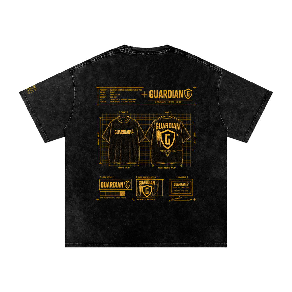 Founding Issue 001 Launch Edition Oversized Washed Tee